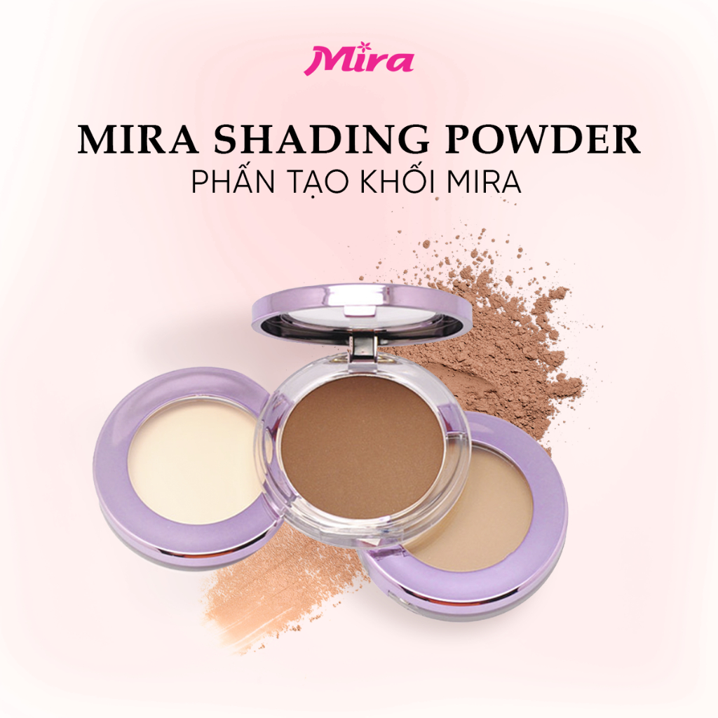Phấn Mắt Tạo Khối Dạng Bột Lâu Trôi Kiềm Dầu Mira Shading Powder B623 – Highlight Bắt Sáng Tự Nhiên