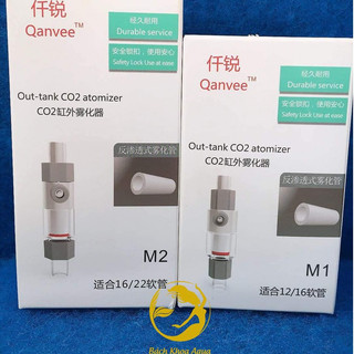 Bộ trộn sứ CO2 Qanvee M1 M2 - phụ kiện bể thủy sinh, hồ cá cảnh