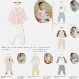 Mochee Bộ Dài Tay Chất Mỏng, Thoáng Mát Cho Bé Trai, Bé Gái