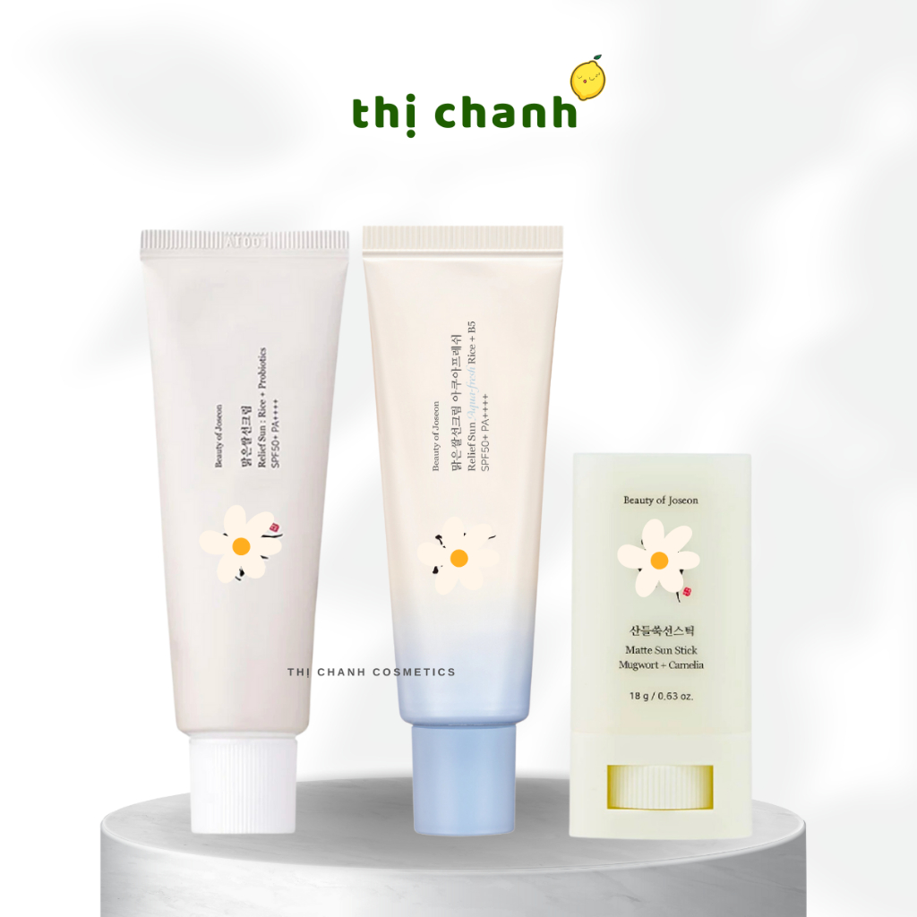  Kem Chống Nắng  Thanh Lăn Chống Nắng BEAUTY OF JOSEON Relief Sun: Rice + Probiotics  B5   Matte Sun Stick 