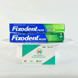 [COMBO 2 TYPE] [Hương Bạc Hà] Keo Dán Hàm Răng Giả Fixodent 57g | Marathon Dental
