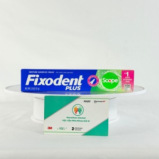 [COMBO 2 TYPE] [Hương Bạc Hà] Keo Dán Hàm Răng Giả Fixodent 57g | Marathon Dental