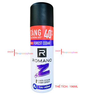 Xịt Khử Mùi Toàn Thân Romano GenZ Hương Sea Breeze/ Forest Cedar
