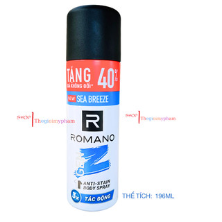 Xịt Khử Mùi Toàn Thân Romano GenZ Hương Sea Breeze/ Forest Cedar