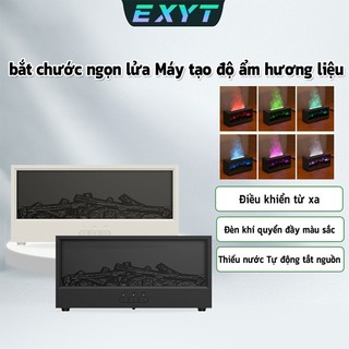  Máy Xông Tinh Dầu Ngọn Lửa EXYT Có Remote Phòng Ngủ Máy tạo độ ẩm Đèn Ngủ Led 7 Màu Sang Trọng Tinh Tế 