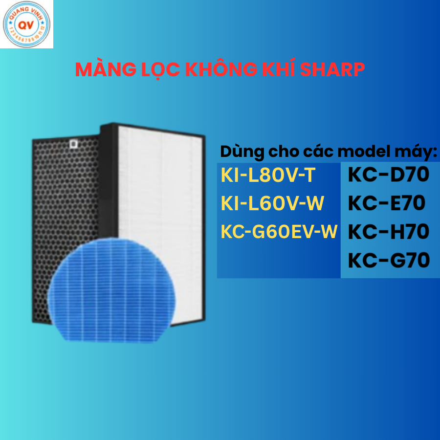 Màng lọc không khí sharp KC-D70, KC-E70, KC-H70, KC-H70, KC-G70