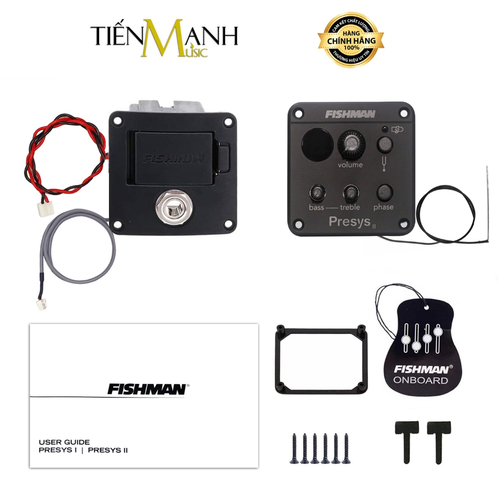 [Chính Hãng] EQ Đàn Guitar Fishman 201- Presys II Cho Đàn Guitar - Thiết Bị Thu Âm Nhạc Cụ Mộc Fishm