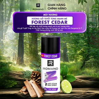 Xịt Khử Mùi Toàn Thân Romano GenZ Hương Sea Breeze/ Forest Cedar