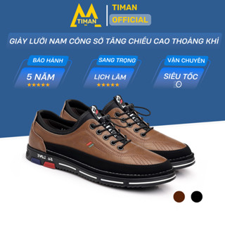  Giày lười nam Timanvn NG48 chất liệu da cao cấp thời trang đẹp phong cách thể thao bảo hành 1 năm 