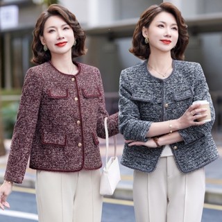  Áo khoác vest dạ tweed nữ trung niên cho các mẹ tuổi 50 60 70 