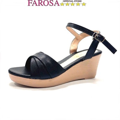 Dép sandal đế bằng nữ FAROSA -K11 đế cao 7cm siêu nhẹ quai chéo cực xinh