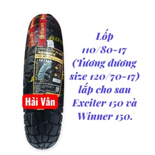  lốp vỏ 110 80-17  Sau Exiter 135 150 Winner 150 trước GPX legend 200... 