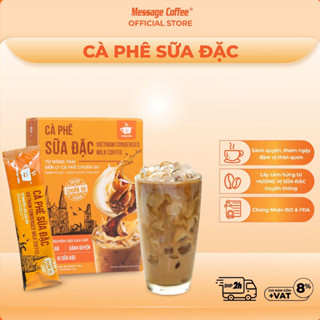  Cà phê Sữa Đặc Hòa Tan 4in1 Message Coffee – Hương vị đậm đà sánh quyện chuẩn vị cafe Việt Hộp 10 gói x 18g 