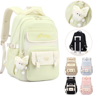  Balo nữ đi học màu pastel vải teflon chống nước chịu nhiệt size 46cm đựng laptop 15in 9006 