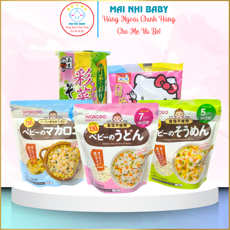 Mì somen, Mì Udon rau củ Nhật Bản cho bé ăn dặm