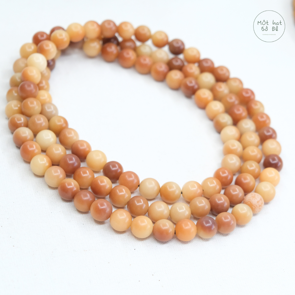 Chuỗi hạt Bồ đề nâu 108 hạt, vòng tay hạt bồ đề nâu - MỘT HẠT BỒ ĐỀ