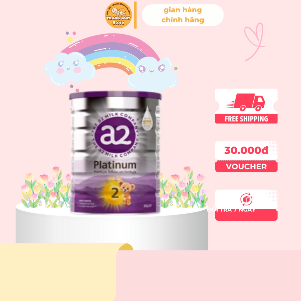 Sữa a2 Milk a2 Platinum Số 2 900g – Sữa Công Thức Đạm A2 Dễ Tiêu Hóa Cho Trẻ 6–12 Tháng Nhập Khẩu Ne