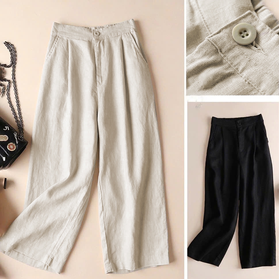 Quần đũi Nhật culottes đũi dáng dài ống rộng siêu Hot dáng suông 404