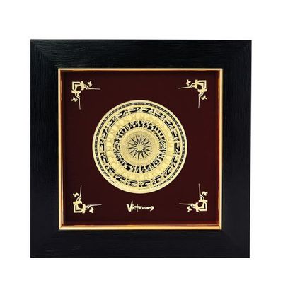Tranh treo tường Mỹ Nghệ Phủ Vàng 24K PRIMA ART -TRỐNG ĐỒNG-CGS-0677-01