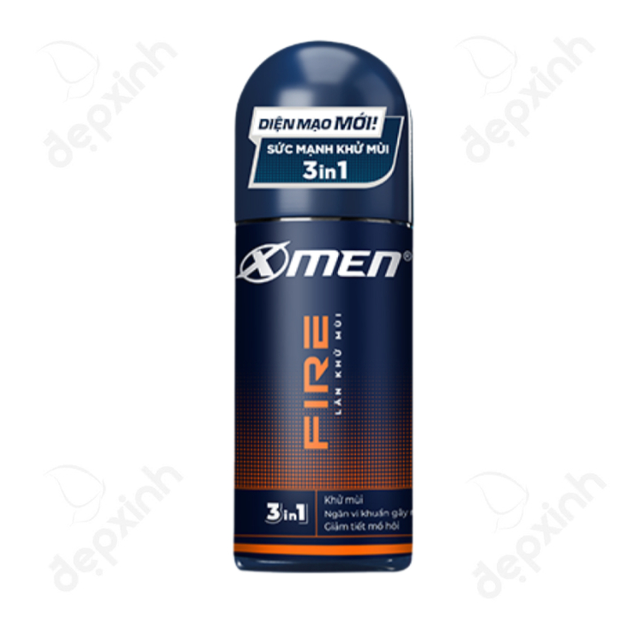 Lăn khử mùi X-Men Fire Active thơm mạnh mẽ 50ml