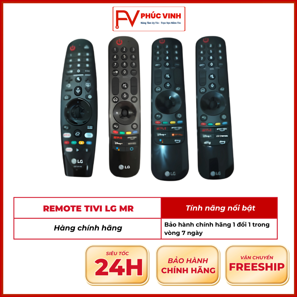 Remote tivi LG MR20, MR21, MR22, MR23, MR24 - Gọn gàng, tiện lợi, thông minh - Hàng chính hãng