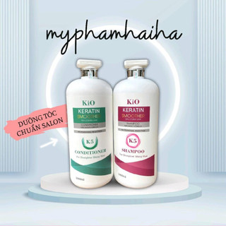 Cặp Dầu Gội Xả KiO K5 Mềm Mượt, Lưu Hương Lâu, Phục Hồi Tóc Hư Tổn, Giảm Gàu Ngứa, Kích Thích Mọc Tóc 2000ml×2
