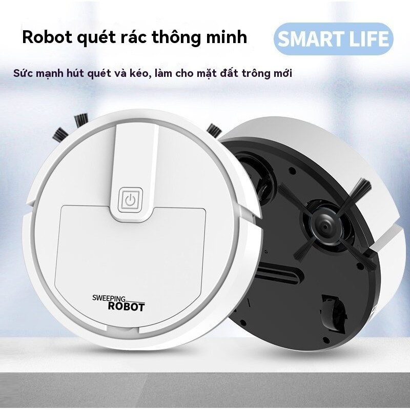 Robot quét, lau nhà thông minh XLS01/ No K235 và Cây Lau Nhà Có Bình Phun Nước Tiện Dụng. LMS