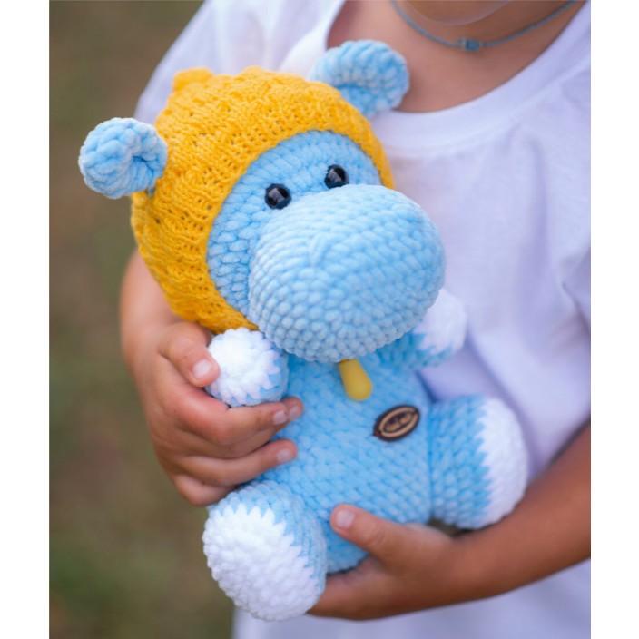 (File PDF) Chart hướng dẫn móc len tiếng Việt Hà mã xanh