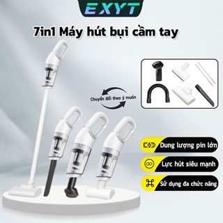 EXYT Máy Hút Bụi Cầm Tay Không Dây 7in1 - Lực Hút 25KPa Mạnh Mẽ - Hút Sạch Nhà & Ô Tô - Nhẹ Nhàng, Dễ Vệ Sinh