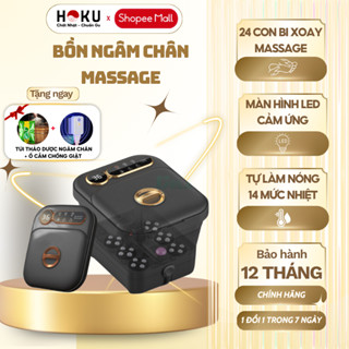 Bồn Ngâm Chân Massage DELAX HOKU Bồn Ngâm Chân Gấp Gọn Tự Động Làm Nóng Chống Giật - BNC02