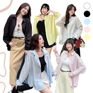 ZAREEN | ÁO SƠ MI TAY DÀI CỘT NƠ ZAREEN SOM75