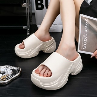  Dép nữ đế độn 7cm quai ngang cao chất EVA xịn sò dép bánh mì tăng chiều cao siêu êm siêu nhẹ thegioigiay V413 