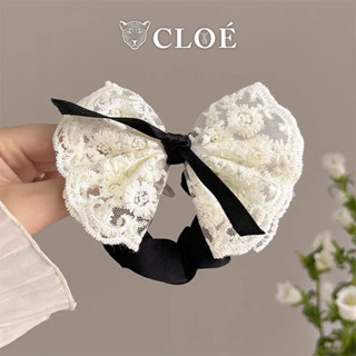 Dây cột tóc nữ thắt nơ vải ren phụ kiện tóc Cloe Accessories dây buộc tóc 10071