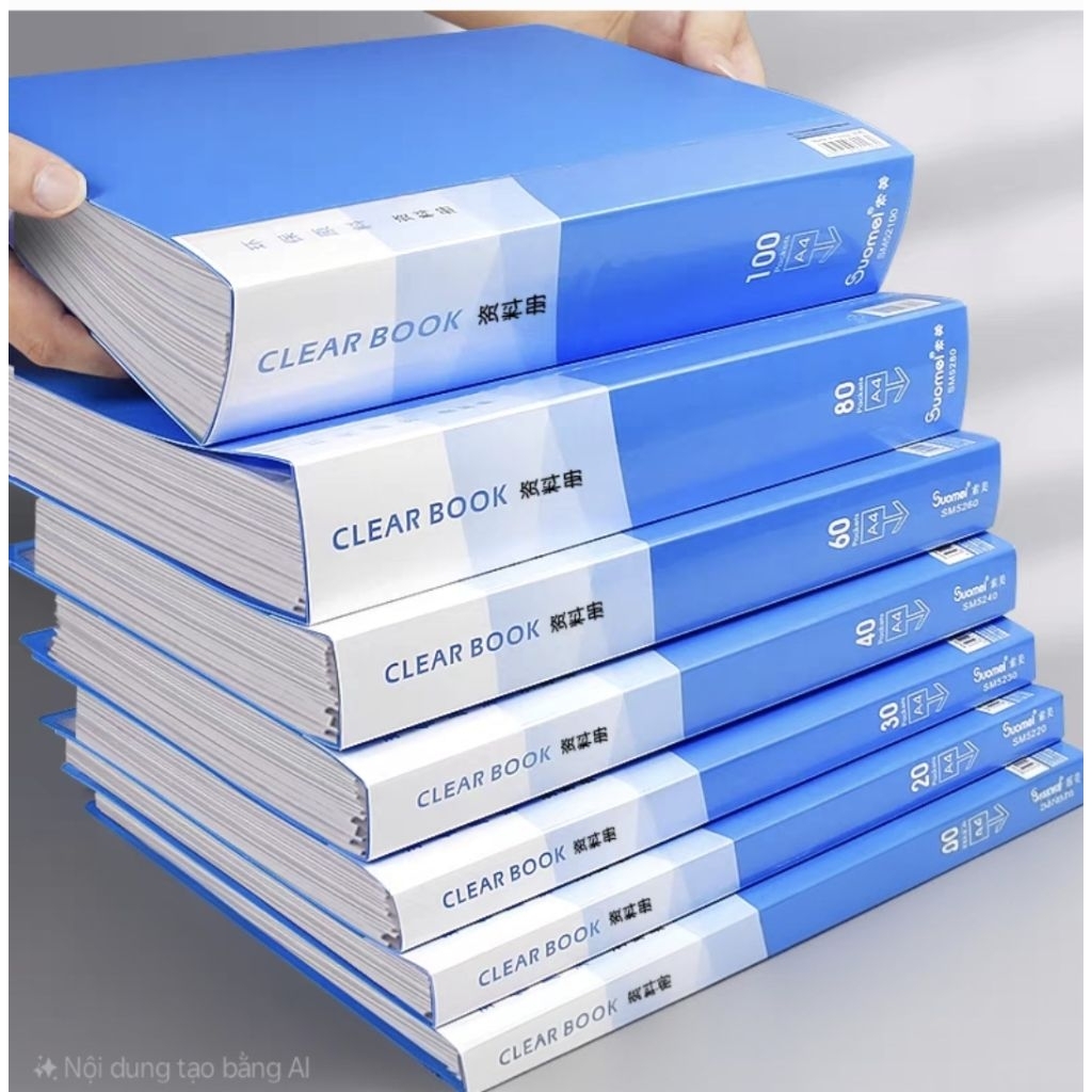 File lá Xifu 10/20/30/40/60/80/100 lá- File đựng tài liệu a4- lá file lá a4 văn phòng phẩm. File đựn