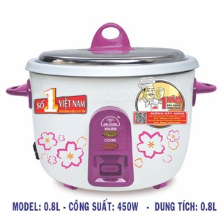 Nồi Cơm Điện Nắp Rời 0.8 Lít Kim Cương KC-0.8L Nồi Nhỏ Gọn từ 1 đến 3 người ăn  Hàng chính hãng  