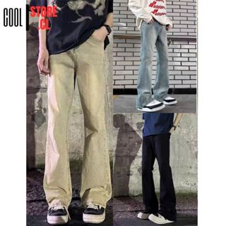 (COOL111) Quần jean nam ống loe nhẹ, Quần bò nam cao cấp vải dày dặn hot 2025