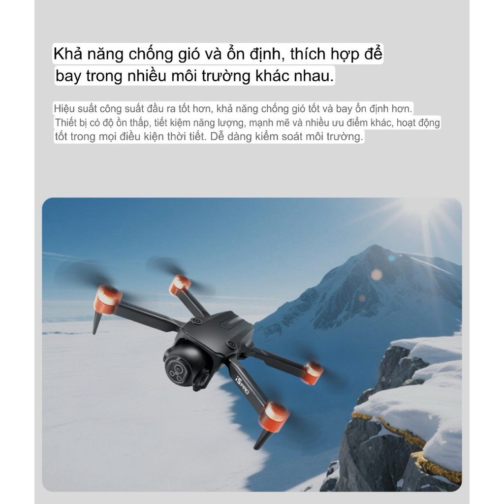 Flycam i5 Pro động cơ không chổi than , camera to , có 2 camera | BigBuy360 - bigbuy360.vn