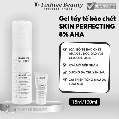 Aha paula choice gel tẩy tế bào chết SKIN PERFECTING 8% AHA GEL EXFOLIANT 15/100ml