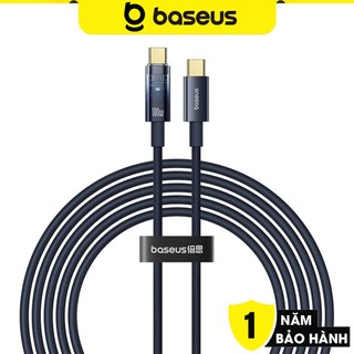  Cáp sạc nhanh tự ngắt Baseus Explorer Series Auto Power-Off Type C to Type C 100W dây dù siêu bền 