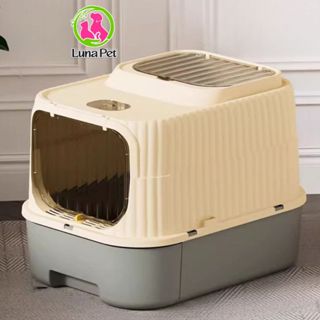  Nhà vệ sinh cho mèo cao cấp LunaPet NV07 hộp cát vệ sinh cho thú cưng kèm xẻng 