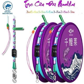  Dây Trục Câu Đài Qianlilai Buộc Sẵn Tàng Hình Cao Cấp Trục Săn Hàng Màu Tím DT08 I Đồ Câu Nguyễn Đức 