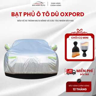 Bạt phủ ô tô toàn diện oxpord ,áo bạc phủ trùm oto xe hơi 4,5,7 chỗ 3 lớp chống mưa , chống nắng , bảo hành 12 tháng