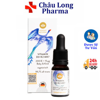 (Nhập Khẩu) VITAMIN D3 K2 MK7 SUNDAY NATURAL CHẮC KHỎE XƯƠNG , TĂNG CHIỀU CAO CHO BÉ