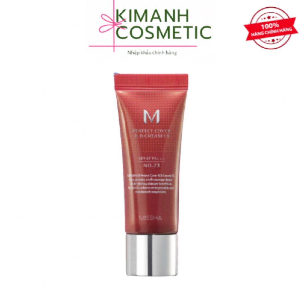 [KIMANH Cosmetics] Kem nền Missha BB Cream che khuyết điểm, chống nắng SPF42 PA+++ 20ml