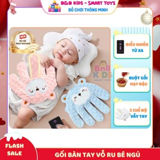 Gối vỗ mông cho bé, bàn tay vỗ bé ngủ, chống giật mình, tạo cảm giác an toàn cho bé, có điều khiển từ xa 3 mức độ