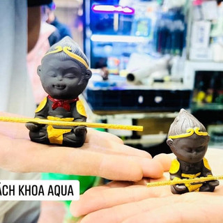 Tượng Tôn Ngộ Không trang trí bể cá, decor bể thủy sinh