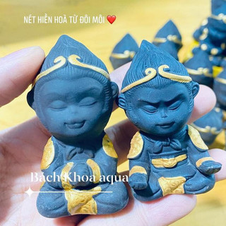 Tượng Tôn Ngộ Không trang trí bể cá, decor bể thủy sinh