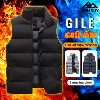  Áo Khoác Phao Gile Nam Nữ Chần Bông Dày Dặn Giữ Ấm Mùa Đông Chống Gió ANH DUY SHOP AK105 