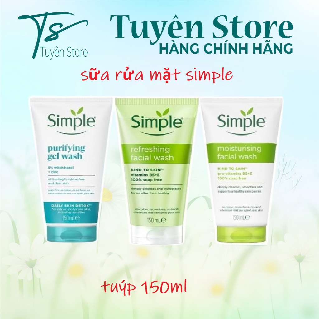 SỮA RỬA MẶT SIMPLE 50ML/150ML