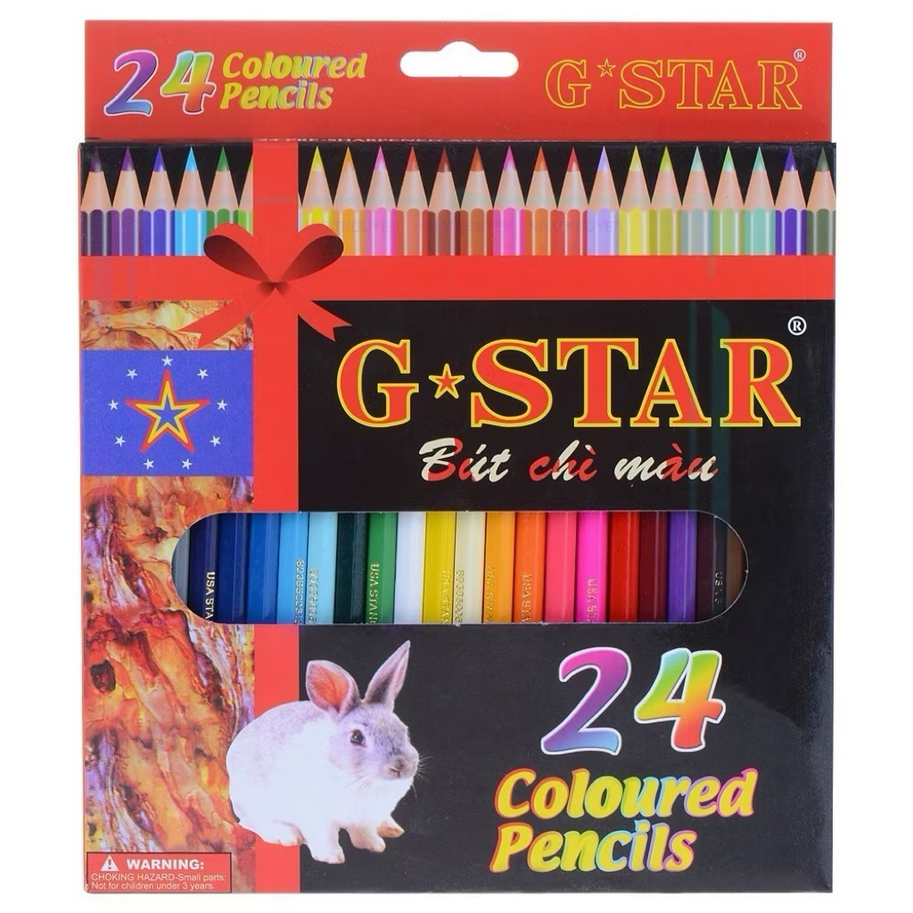 Bút Chì Màu Gstar Hộp 12/18/24 Màu